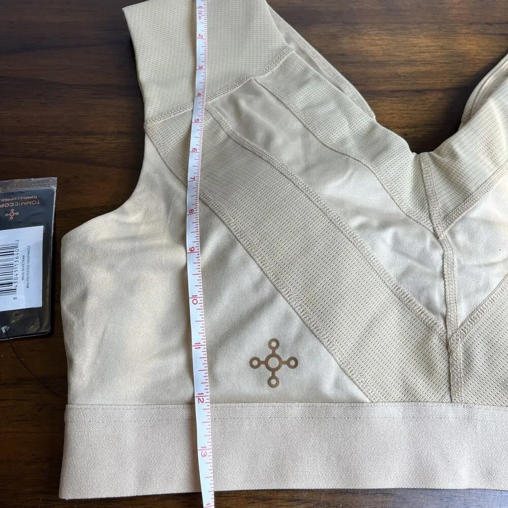 Tommie Copper Sports Bra Shoulder Support Women 2XL Nude Copper Zinc Znergy Yoga